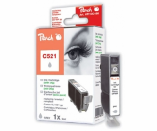 PEACH kompatibilní cartridge Canon CLI-521GY, Grey, 10 ml