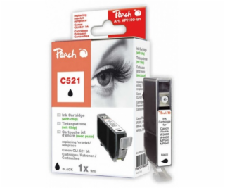 PEACH kompatibilní cartridge Canon CLI-521BK, Black, 10 ml