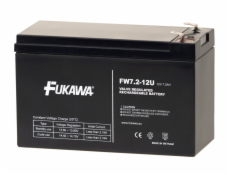 FUKAWA olověná baterie FW 7,2-12 F2U do UPS APC/ AEG/ EATON/ Powerware/ 12V/ 7,2 Ah/ životnost 5 let/ Faston F2-6,3mm