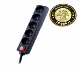 GEMBIRD Surge protector TRACER Power Patrol 5 m Black (5 ...