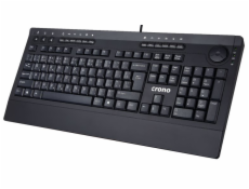 Crono CK2111 - multimediální klávesnice, CZ / SK, USB, černá