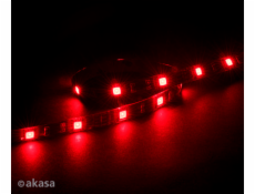 AKASA LED pásek Vegas M / AK-LD05-50RD / 15x LED / 10x magnet / 12V / 50cm / 4-pin / červený