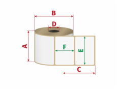 Etikety 102mm x 50mm, termo, D40/750ks, perforace