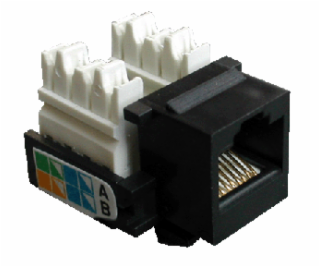 DATACOM Keystone RJ45 UTP CAT5E (110) KLASIK černý