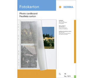 Herma Photo Cardboard white 10 Sheets                   7571