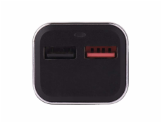 Emos napájecí zdroj USB CL 12/24V QuickCharge3.0, 3A (28.5W), 2x USB, do auta