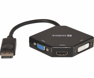 SANDBERG 509-11 Sandberg Adaptér DP > HDMI+DVI+VGA