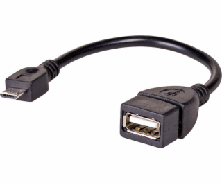 Adaptér USB Akyga microUSB - USB Czarny (AK-AD-09)