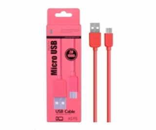 PLUS datový a nabíjecí kabel AS115, konektor micro USB, č...