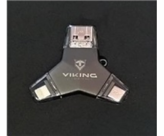 VIKING USB FLASH DISK 3.0 4v1 128GB, S KONCOVKOU APPLE LI...