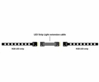 AKASA kabel LED Strip Light prodlužovací, 50cm