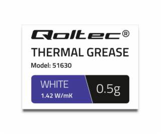 QOLTEC 51630 Qoltec teplovodivá pasta 1.42 W/m-K 0.5g White