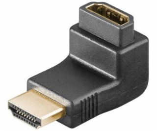 PremiumCord Adapter HDMI M/F, pravý úhel - opačný