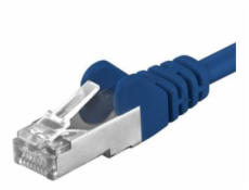 Premiumcord Patch kabel CAT6a S-FTP, RJ45-RJ45, AWG 26/7 10m, modrá