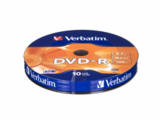 VERBATIM DVD-R 4,7 GB 16x 10-spindl RETAIL