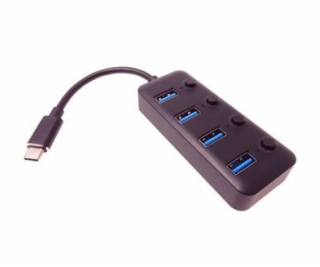 PremiumCord 5G SuperSpeed USB Hub Type C na 4x USB 3.1 A ...