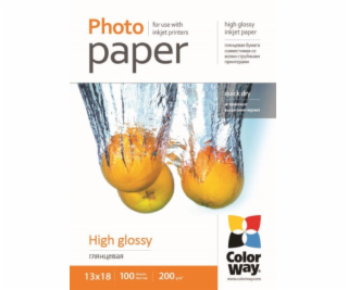 COLORWAY fotopapír/ high glossy 200g/m2, 13x18 / 100 kusů