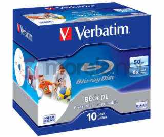 VERBATIM BD-R DL (6x, 50GB), 10ks/pack