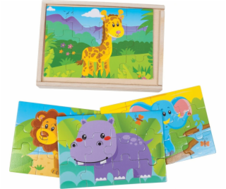 Dromader Wooden Puzzle - Zoo 02505