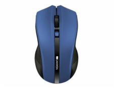 CANYON myš optická bezdrátová CMSW05, nastavitelné rozlišení 800/1200/1600 dpi, 4 tl, USB reciever, modrá