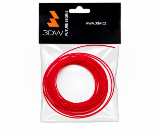 3DW - ABS filament 1,75mm červená, 10m, tisk 220-250°C