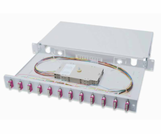 Digitus Fiber Optic Sliding Splice Box, 1U, Equipped 12x ...