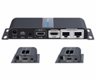 PremiumCord HDMI 1-2 splitter+extender po CAT6/6a/7, FULL...