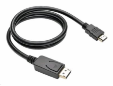 C-TECH CB-DP-HDMI-20 kabel DisplayPort/HDMI, 2m, černý