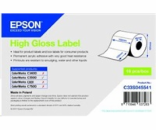 Epson label roll, normal paper, 102x152mm