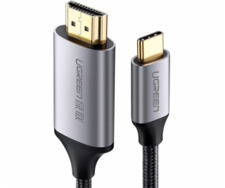 Kabel USB Ugreen USB-C - HDMI 1.5 m Srebrny (50570)