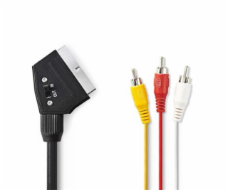 NEDIS přepínatelný kabel SCART – RCA/ zástrčka SCART – 3×...