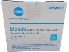 Konica Minolta toner A95W450, cyan, 12000str., TNP-49C, Konica Minolta Bizhub C3351, Bizhub C3851