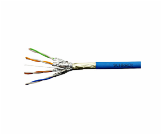 Kabel F/FTP Cat.6a 500 MHz 4x2xAWG23, LS0H modrý, Dca, 500m