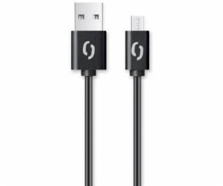 Datový kabel ALIGATOR 2A micro USB 1m, černý