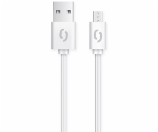 Datový kabel ALIGATOR 2A micro USB 1m, bílý