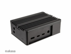 AKASA krabička pro Raspberry Pi 4 Model B, Extended Aluminium, with Thermal Modules (SD Slot concealed)