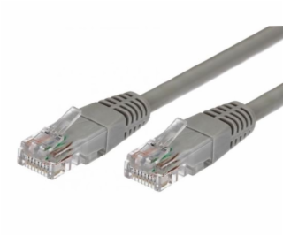 Kabel Patchcord miedziany kat.5e RJ45 UTP 5m szary