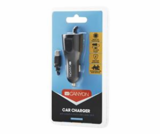 CANYON Univerzální 1xUSB auto nabíječka s micro USB kabel...