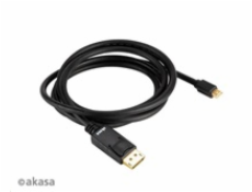 AKASA adaptér 8K Mini DisplayPort na DisplayPort kabel, v1.4, 2m