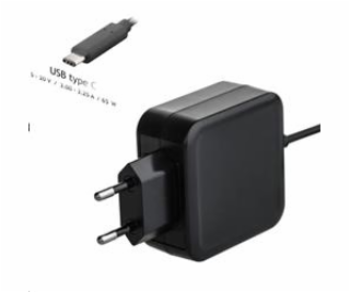 Akyga napájecí zdroj 5 - 20V / 3 - 3.25A 65W USB type C P...