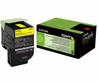 Lexmark toner 702HYE Yellow High Yield Corporate Cartridg...