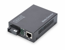 Digitus Media Converter, Singlemode, BiDi, WDM Gigabit Ethernet, Tx1550nm / Rx1310nm SC connector, Up to 20km