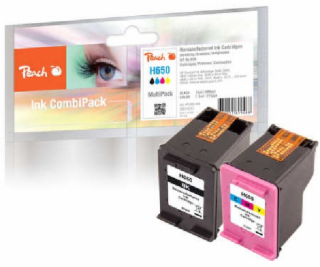 PEACH kompatibilní cartridge HP No 650 MultiPack, black, ...