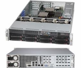 SUPERMICRO 2U chassis 8x 3,5  HS SAS/SATA, 2x800W (80PLUS...