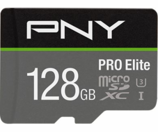 Karta PNY PRO Elite MicroSDXC 128 GB Class 10 UHS-I / U3 ...