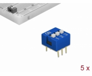 Delock Posuvný spínac DIP, 3-císlicový, s rozestupem 2,54...