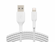 Belkin Lightning kabel, 1m, bílý - odolný