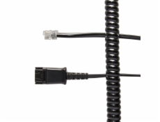 JPL BL-04+P kabel pro náhlavky s QD konektorem do RJ9 portu telefonů