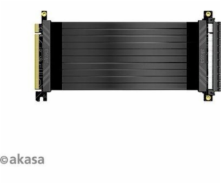 AKASA kabel RISER BLACK X2 Premium PCIe 3.0 x 16 Riser, 20cm