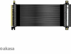 AKASA kabel RISER BLACK X2 Premium PCIe 3.0 x 16 Riser, 20cm